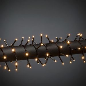 18m LED Weihnachtsbeleuchtung draußen, 240 warmweiße Lichter