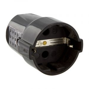 Schütz SCHUKO 10/16 Ampere, Schwarz