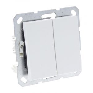 Q-Link S-Line Schalter Eingebaute Serie, Polarweiß