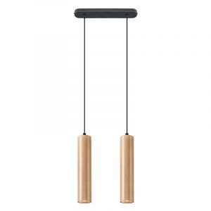 Holz Pendelleuchte Braun, Francina