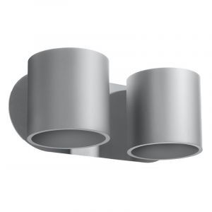 Aluminium Up down Wandleuchte Grau, Amely