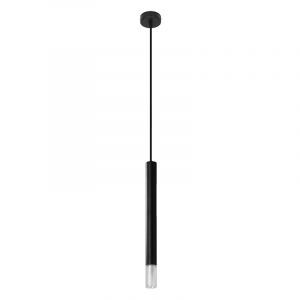 Glas Pendelleuchte Schwarz, Ishani