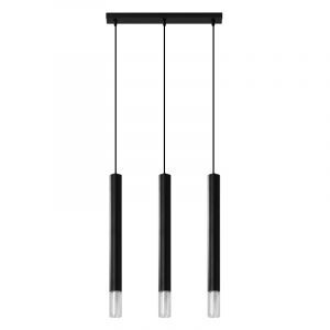 Glas Pendelleuchte Schwarz, Ishani