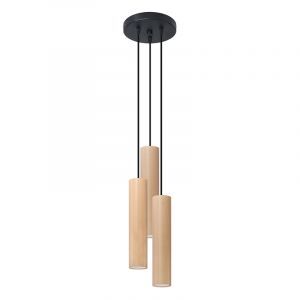 Holz Pendelleuchte Braun, Francina