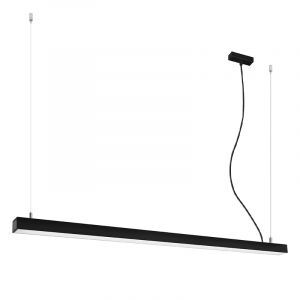 Aluminium Pendelleuchte Schwarz, Mascha, 48W, 3000K LED