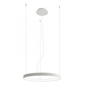 Aluminium Pendelleuchte Weiß, Ringo, 50W, 3000K LED