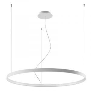 Aluminium Pendelleuchte Weiß, Ringo, 70W, 3000K LED
