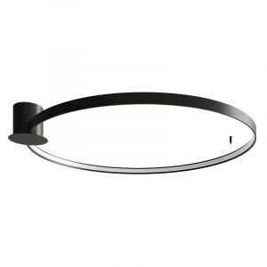 Aluminium Deckenlampe Schwarz, Ringo, 70W, 3000K LED