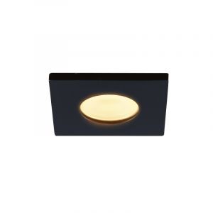 Eckiger schwarze Terassenüberdachung Beleuchtung Dico, IP65, dimbar