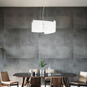 Weiße Pendelleuchte Design, Anna
