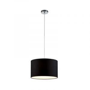 Schwarze Pendelleuchte Stoff, Ledbury