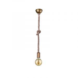 Bronze Pendelleuchte ohne Kappe Landhaus, Inca