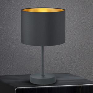 Schwarze Tischleuchte Modern, Jeany, mit Schalter