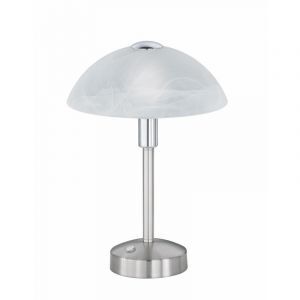 Nickel Bankerlampe Antik, Notaris, 4W, 3000K LED, mit Schalter