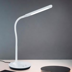Weiße Schreibtischlampe Modern, Yanis, 5W, warm- bis kaltweiß einstellbare LED, mit Schalter