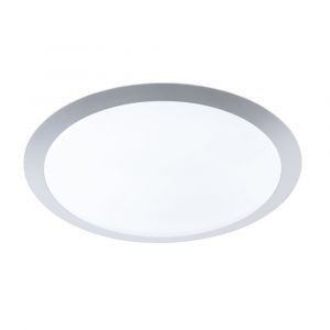 Silberne Deckenlampe Kunststoff, Ramsgate, 25W, 3000K LED