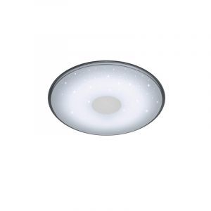 Weiße Deckenlampe Modern, Levain, 30W, warm- bis kaltweiß einstellbare LED, mit Fernbedienung
