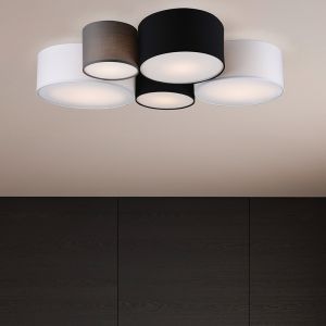 Mehrfarbige Deckenlampe Stoff, Ledbury