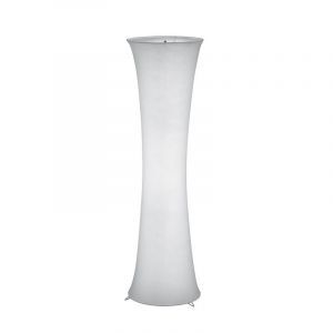 Weiße Stehlampe Metall, Vivy, mit Schalter