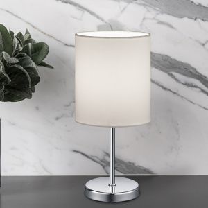 Chrom Tischleuchte Modern, Zoe, mit Schalter