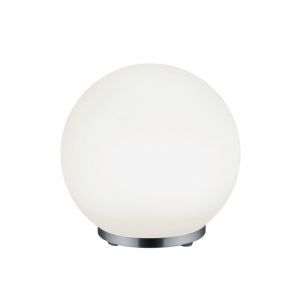 Chrom Tischleuchte Modern, Berkant, 5,5W, 3000K LED, mit Fernbedienung
