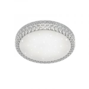Weiße Deckenlampe Antik, Valentina, 27W, warm- bis kaltweiß einstellbare LED, mit Fernbedienung