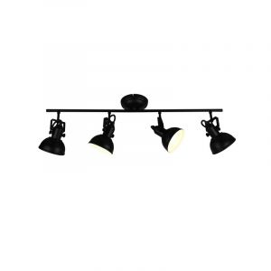 Schwarze Deckenstrahler Industrial, Kibek