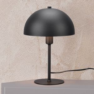Schwarze Tischleuchte Modern, Fransisca, mit Schalter
