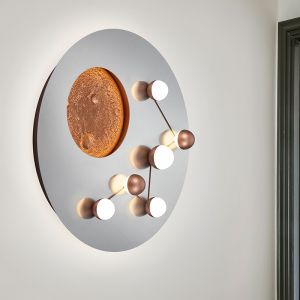 Silberne Deckenlampe Modern, Gilberto, 42W, warm- bis kaltweiß einstellbare LED, 3-stufig dimmbar