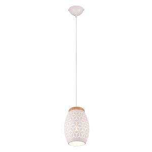 Weiße Pendelleuchte Modern, Delana
