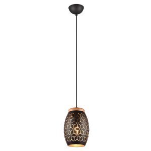 Schwarze Pendelleuchte Modern, Delana