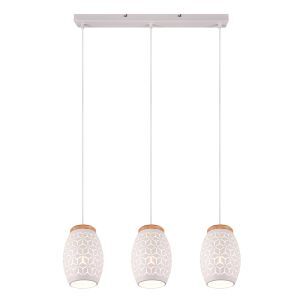 Weiße Pendelleuchte Modern, Delana