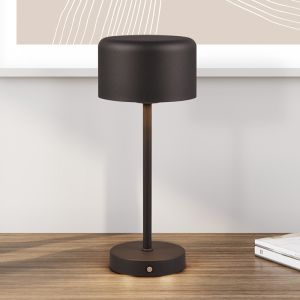 Schwarze Tischleuchte Modern, Dustin, 1,5W, 3000K LED, mit Touch-Dimmer