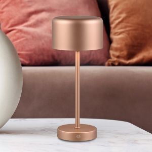 Bronze Tischleuchte Modern, Dustin, 1,5W, 3000K LED, mit Touch-Dimmer