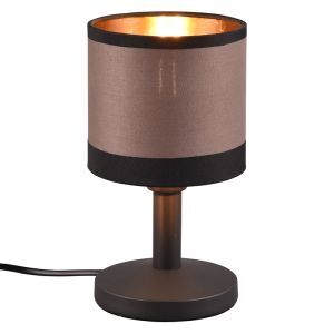 Taupe Tischleuchte Modern, Denley, mit Schalter