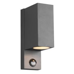 Anthrazit Außen Wandleuchte mit Bewegungsmelder Modern, Laurien, IP44