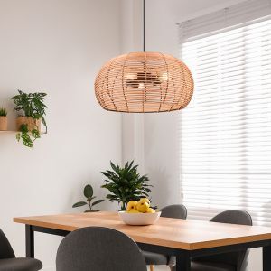 Rattan Pendelleuchte Braun, Nesrine
