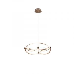 Messing Pendelleuchte Modern, Remy, 42W, 3000K LED