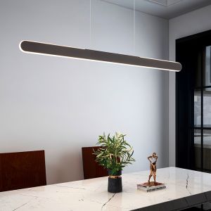 Schwarze Pendelleuchte Modern, Dwayn, 28W, warm- bis kaltweiß einstellbare LED