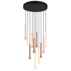 Schwarze Pendelleuchte Esszimmer Modern, Albartus, 3W, White Switch LED, 3-stufig dimmbar