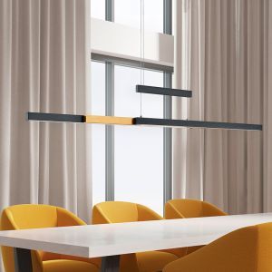 Schwarze Pendelleuchte Esszimmer Modern, Jessey, 45W, warm- bis kaltweiß einstellbare LED