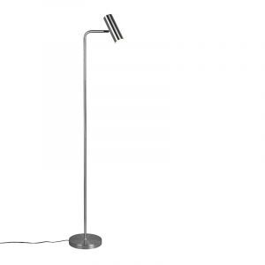 Nickel Stehlampe Modern, Kaso, mit Schalter