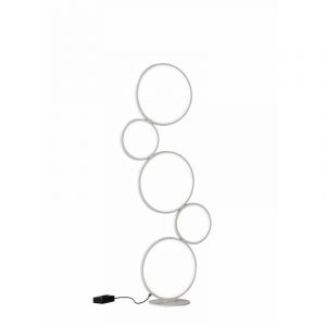 Weiße Stehlampe Modern, Robon, 36W, 3000K LED, mit Schalter