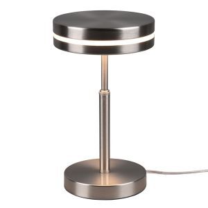 Nickel Tischleuchte Modern, Marjon, 6W, 3000K LED, mit Schalter