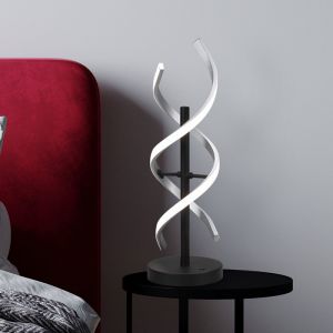 Chrom Tischleuchte Design, Sylvian, 20W, warm- bis kaltweiß einstellbare LED, mit Touch-Dimmer