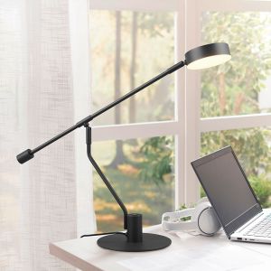 Schwarze Tischleuchte Modern, Koendert, 6W, White Switch LED, mit Touch-Dimmer