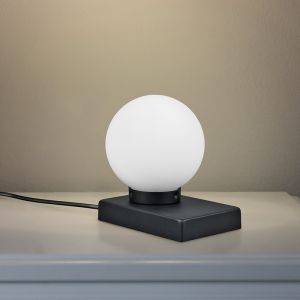Schwarze Tischleuchte Modern, Jullian, mit Schalter