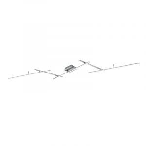 Nickel Deckenlampe Modern, Nadja, 22W, RGBW LED, mit Fernbedienung
