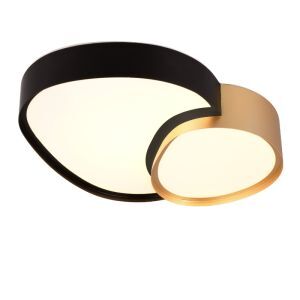 Goldene Deckenleuchte Metall, Merwin, 21W, warm- bis kaltweiß einstellbare LED, mit Fernbedienung