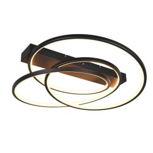 Schwarze Deckenlampe Design, Teodore, 34W, White Switch LED, 3-stufig dimmbar